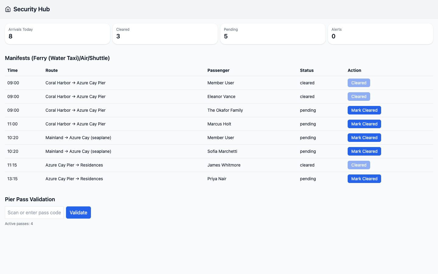 Security — manifests & access control